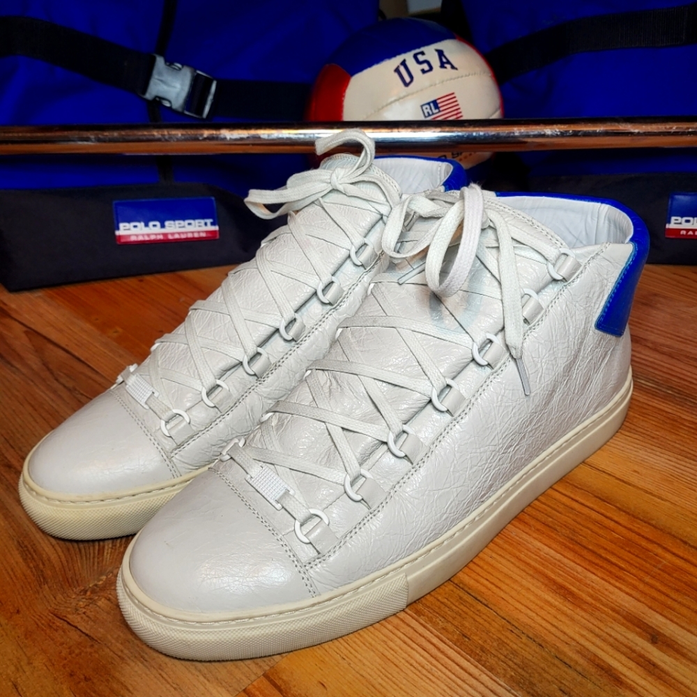 Balenciaga Arena 43 Hi White Blue
